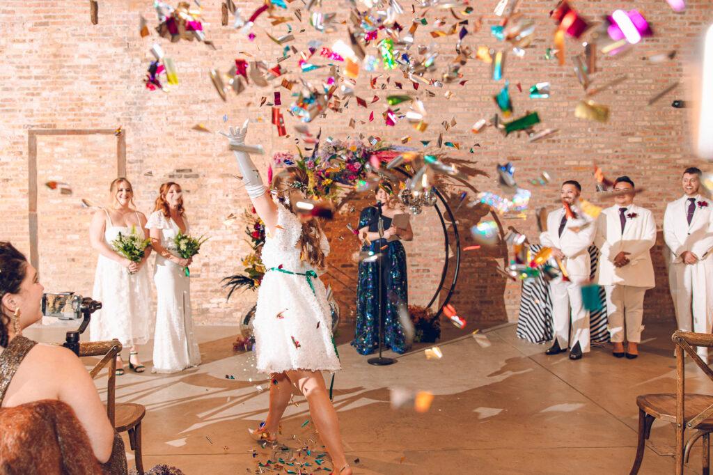 A queer wedding at Wildman BT in Chicago.