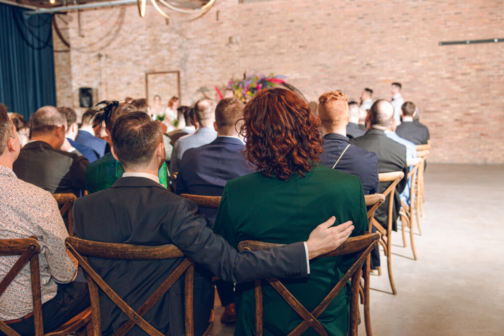 A queer wedding at Wildman BT in Chicago.