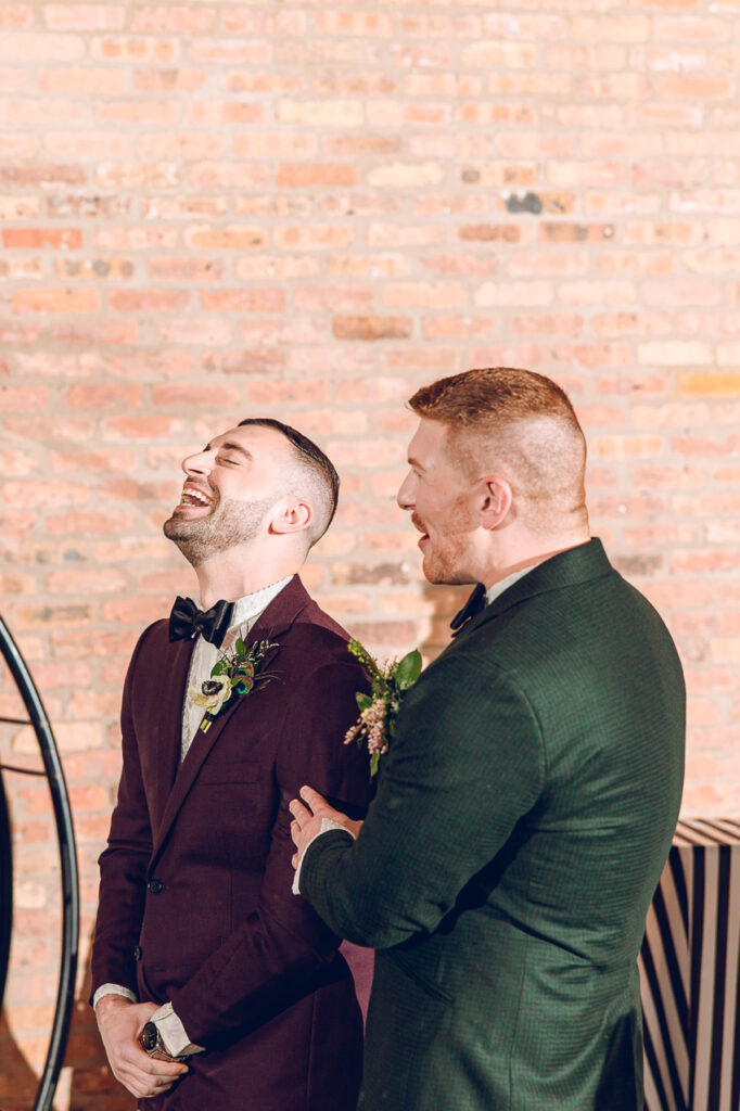 A queer wedding at Wildman BT in Chicago.