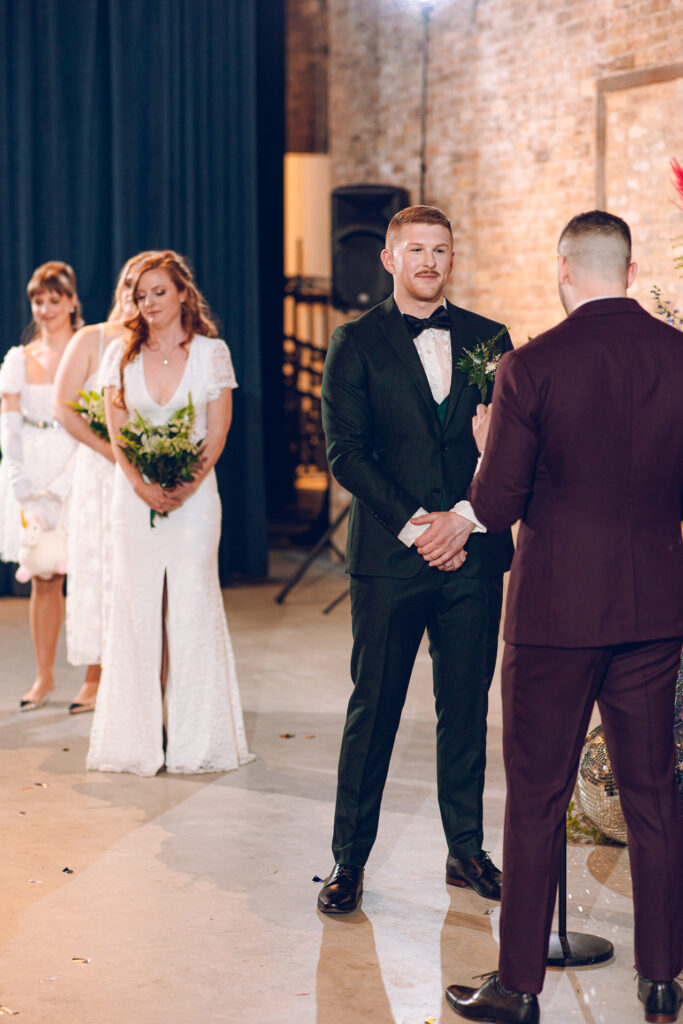 A queer wedding at Wildman BT in Chicago.