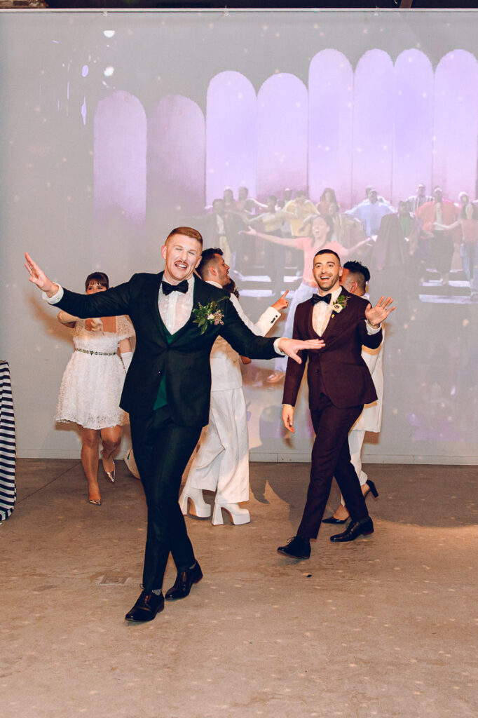 A queer wedding at Wildman BT in Chicago.