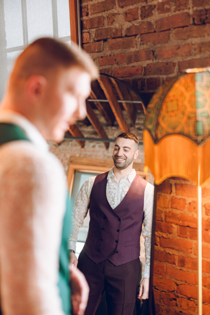 A queer wedding at Wildman BT in Chicago.