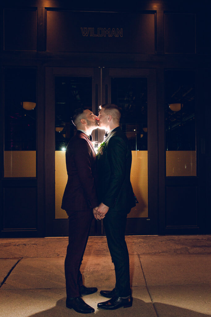 A queer wedding at Wildman BT in Chicago.