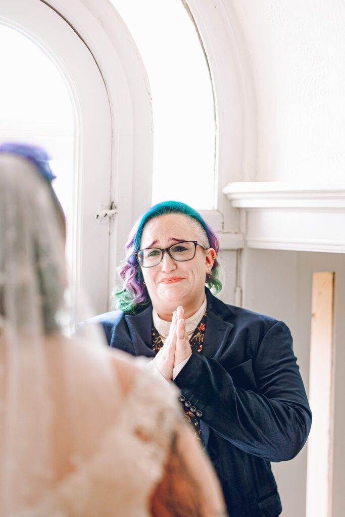 A queer polycule celebrates their wedding day at Colvin House in Chicago.