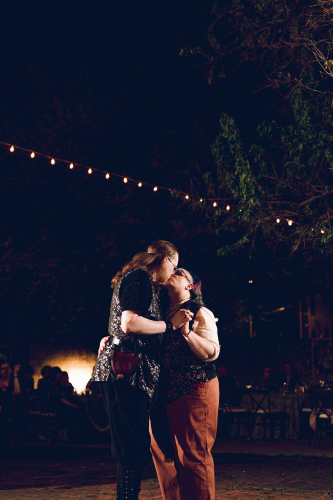 A queer polycule celebrates their wedding day at Colvin House in Chicago.