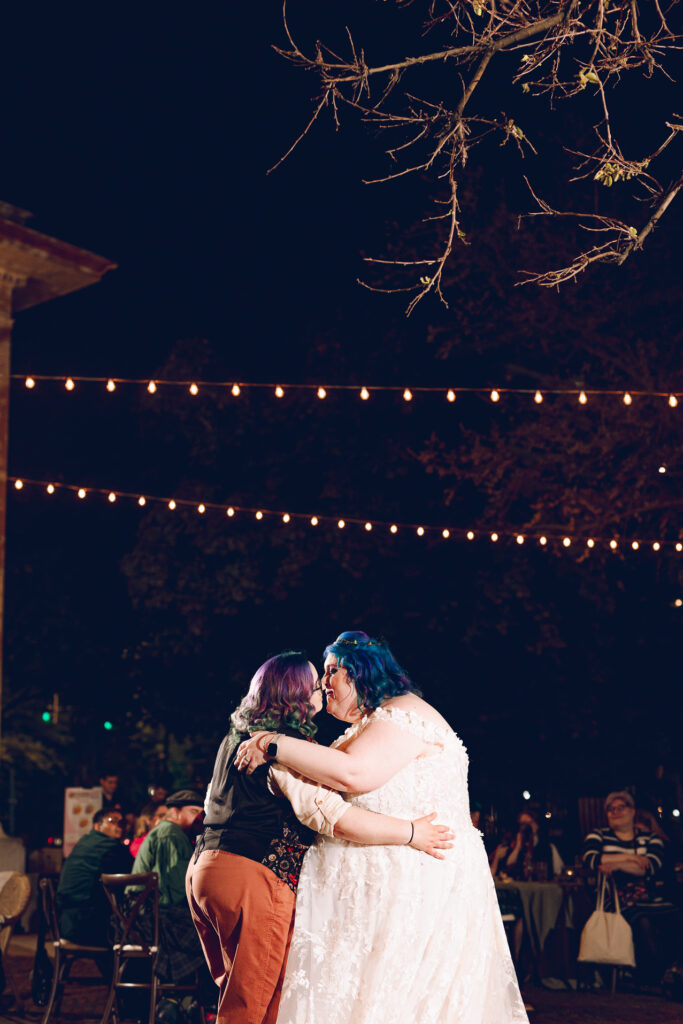 A queer polycule celebrates their wedding day at Colvin House in Chicago.