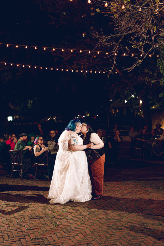 A queer polycule celebrates their wedding day at Colvin House in Chicago.