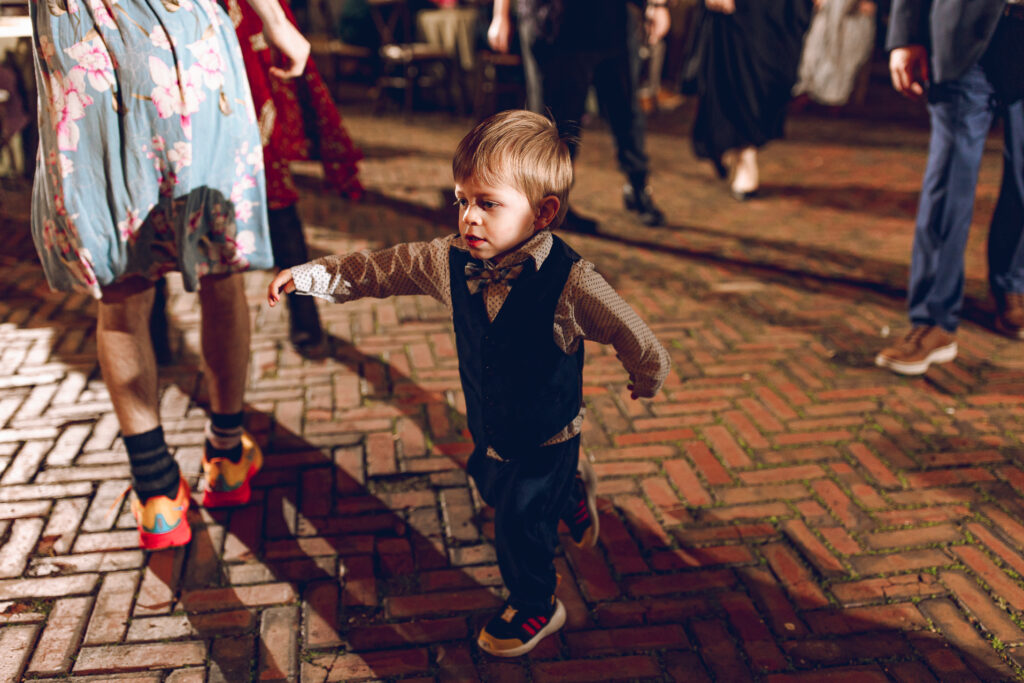 A queer polycule celebrates their wedding day at Colvin House in Chicago.