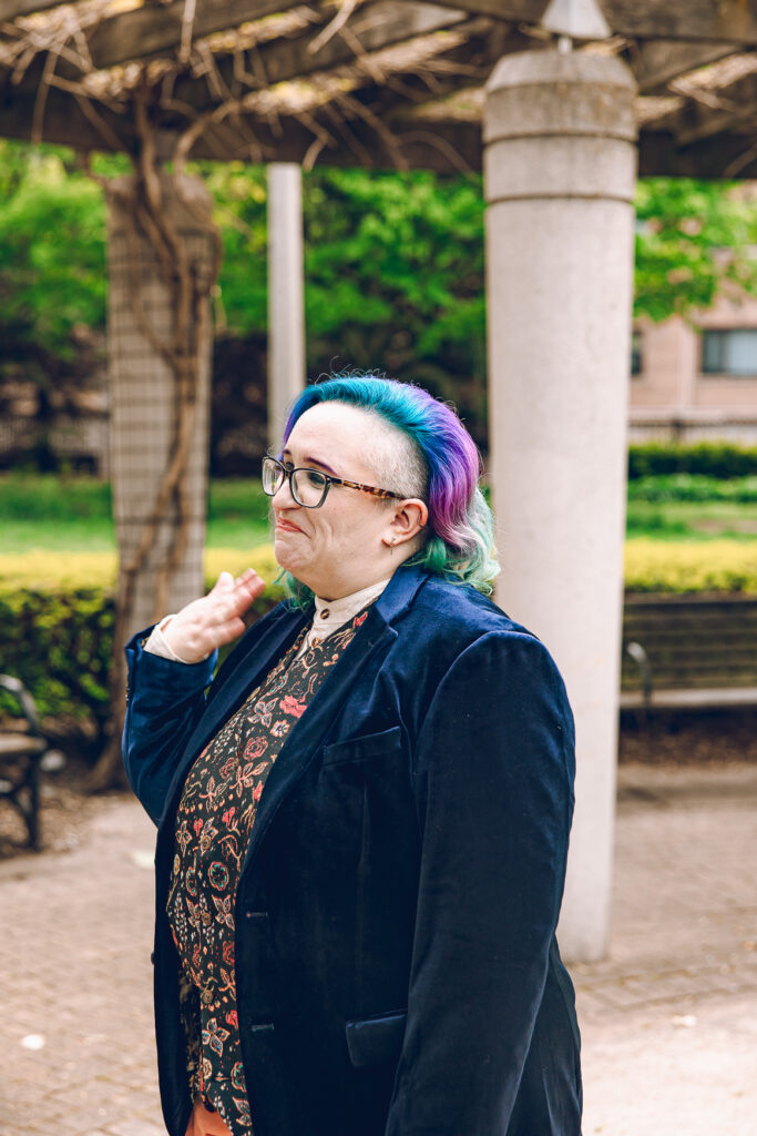 A queer polycule celebrates their wedding day at Colvin House in Chicago.