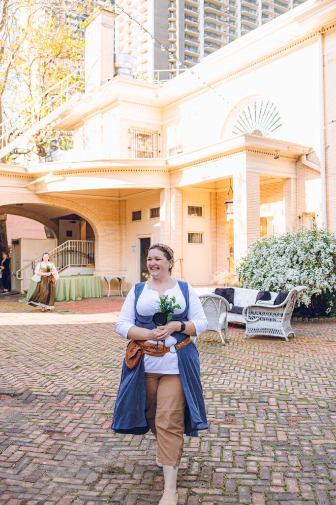 A queer polycule celebrates their wedding day at Colvin House in Chicago.