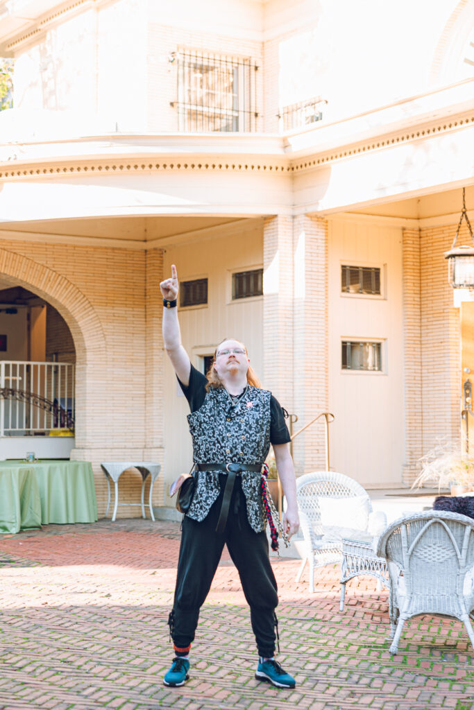 A queer polycule celebrates their wedding day at Colvin House in Chicago.