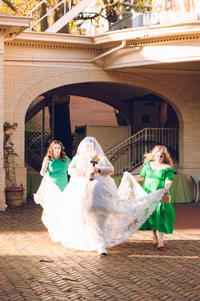 A queer polycule celebrates their wedding day at Colvin House in Chicago.