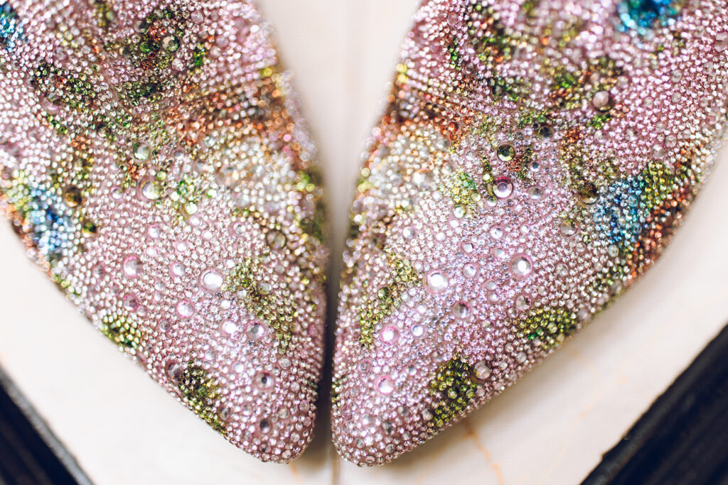 A queer couple gets ready before their wedding at the Doubletree Hotel in Downer's Grove, Illinois.