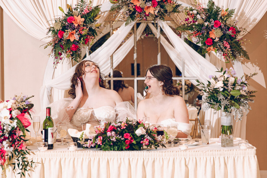 A queer couple has their wedding at Abington Distinct Banquets in Glen Ellyn, Illinois.