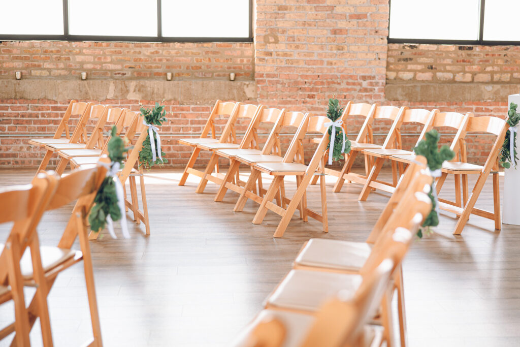 A queer couple celebrates their wedding day at the Walden in the West Loop of Chicago.