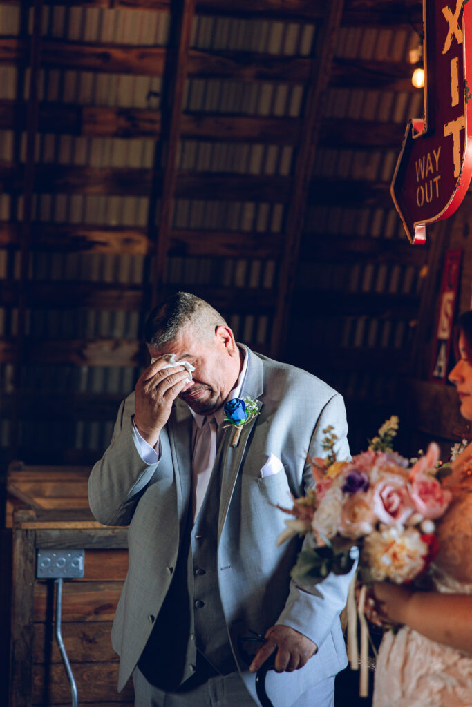 A nontraditional farm wedding at Navarro Farm in Frankfort, Illinois