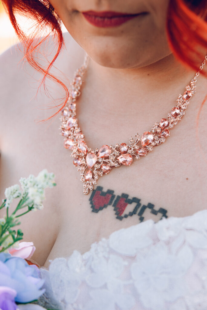 A nontraditional farm wedding at Navarro Farm in Frankfort, Illinois