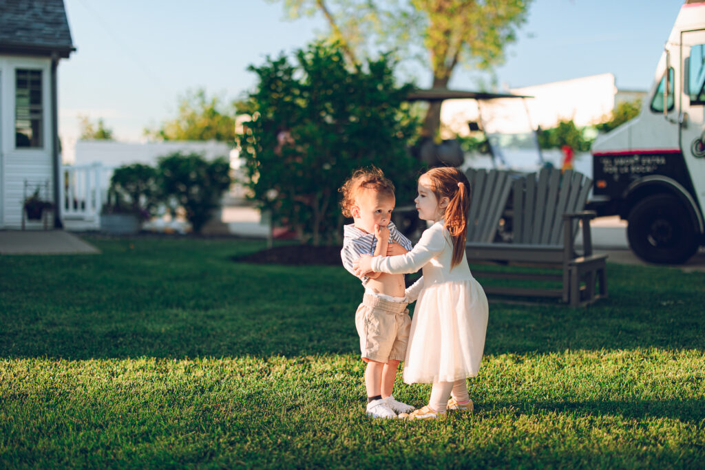 A nontraditional farm wedding at Navarro Farm in Frankfort, Illinois