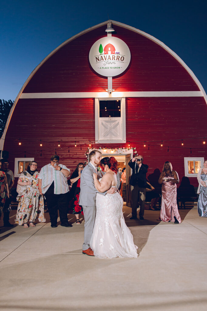 A nontraditional farm wedding at Navarro Farm in Frankfort, Illinois