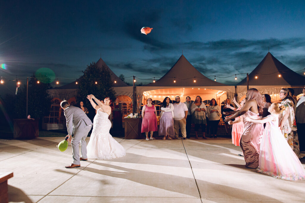 A nontraditional farm wedding at Navarro Farm in Frankfort, Illinois