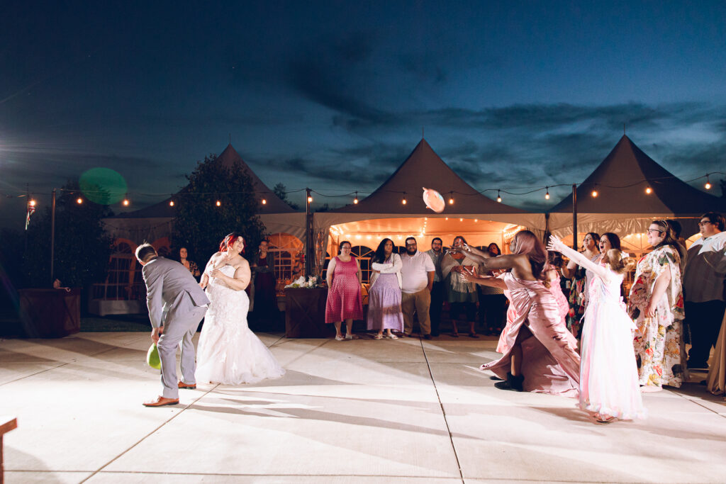 A nontraditional farm wedding at Navarro Farm in Frankfort, Illinois