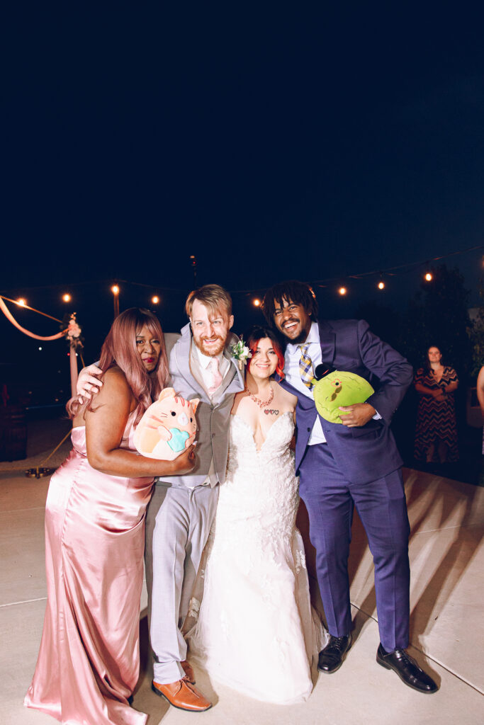 A nontraditional farm wedding at Navarro Farm in Frankfort, Illinois