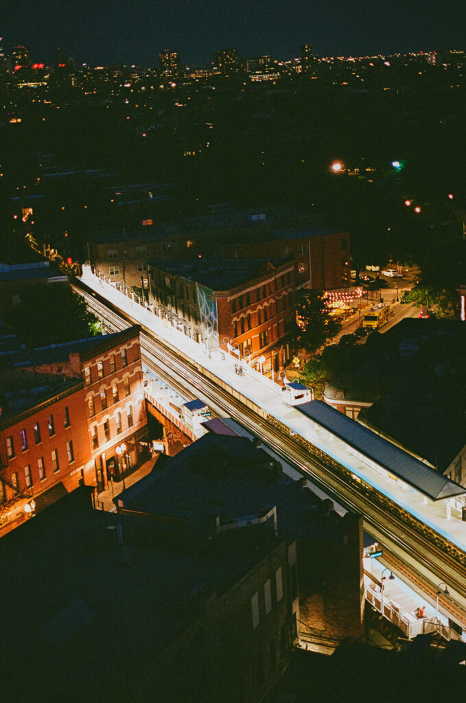 Film photography from a Chinese wedding weekend at The Robey in Wicker Park and Lee Wing Wah in Chinatown, Chicago