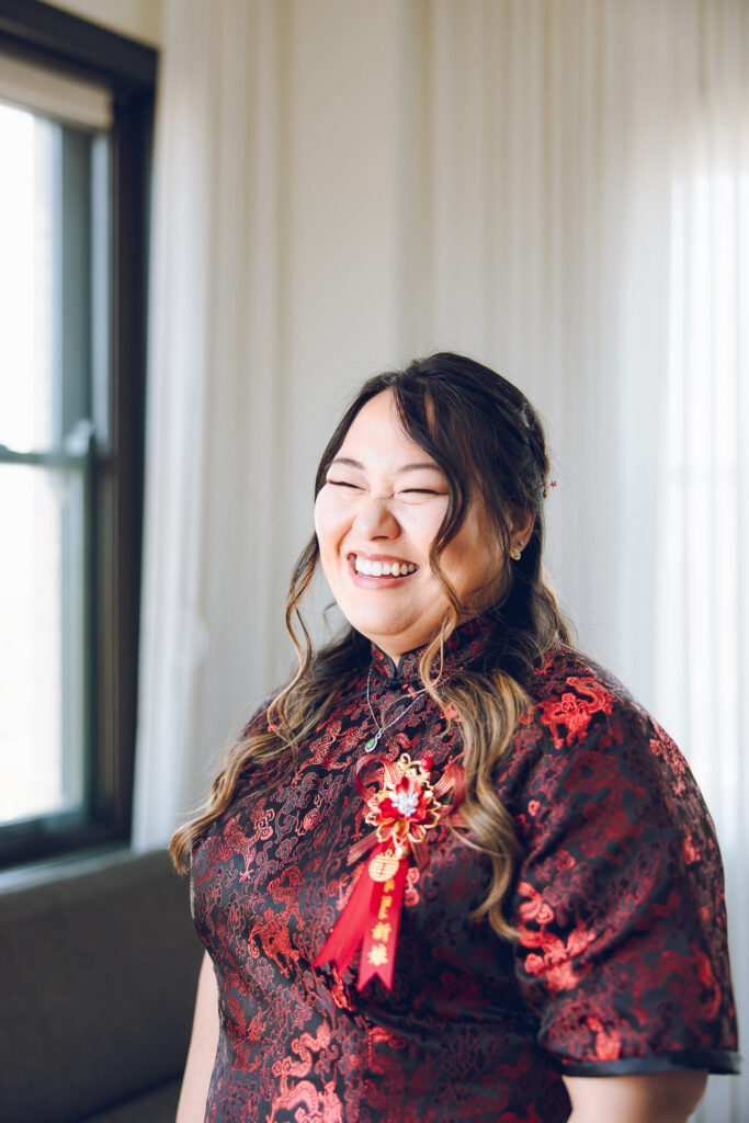 A couple hosts a traditional Chinese tea ceremony as part of their wedding at The Robey in Wicker Park.
