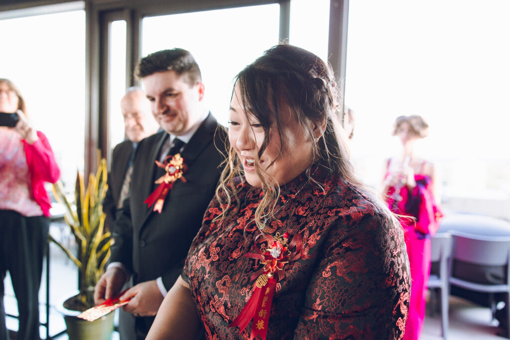 A couple hosts a traditional Chinese tea ceremony as part of their wedding at The Robey in Wicker Park.
