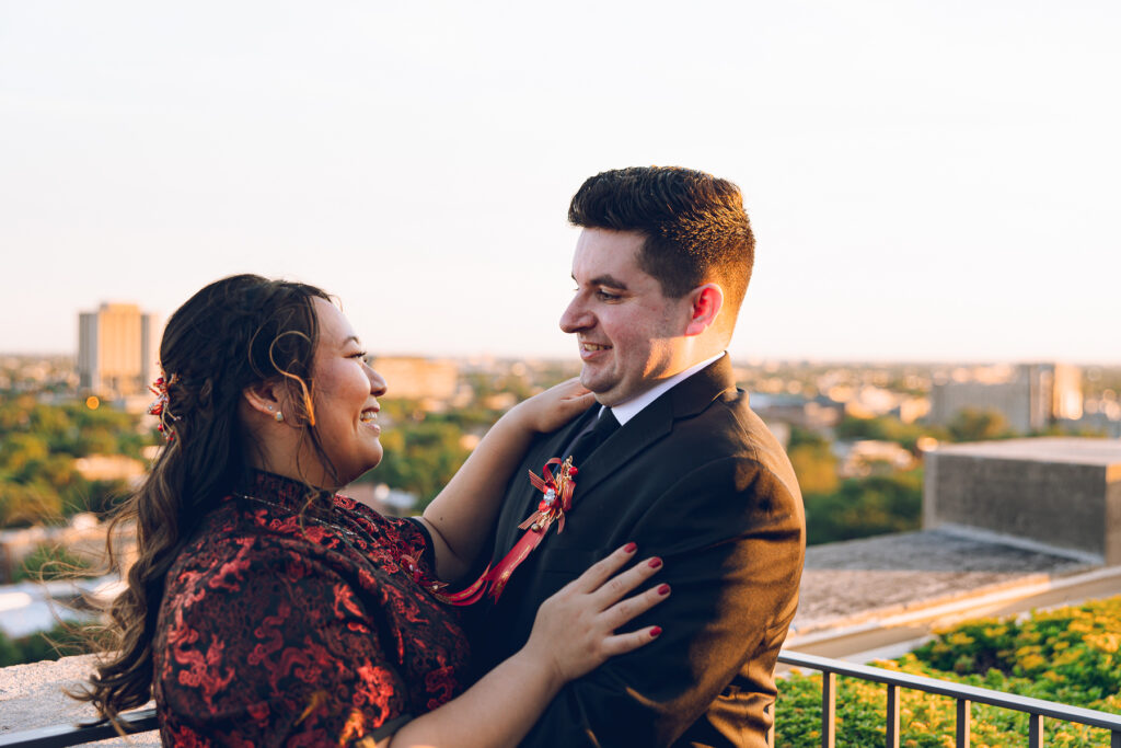 A couple hosts a traditional Chinese tea ceremony as part of their wedding at The Robey in Wicker Park.