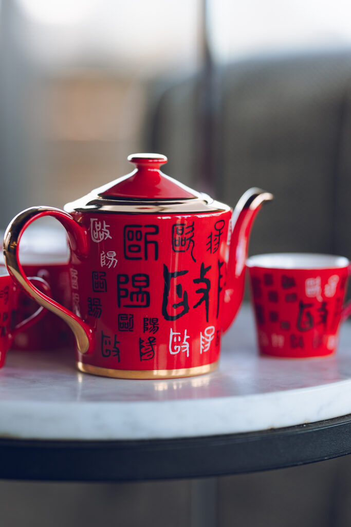 A couple hosts a traditional Chinese tea ceremony as part of their wedding at The Robey in Wicker Park.