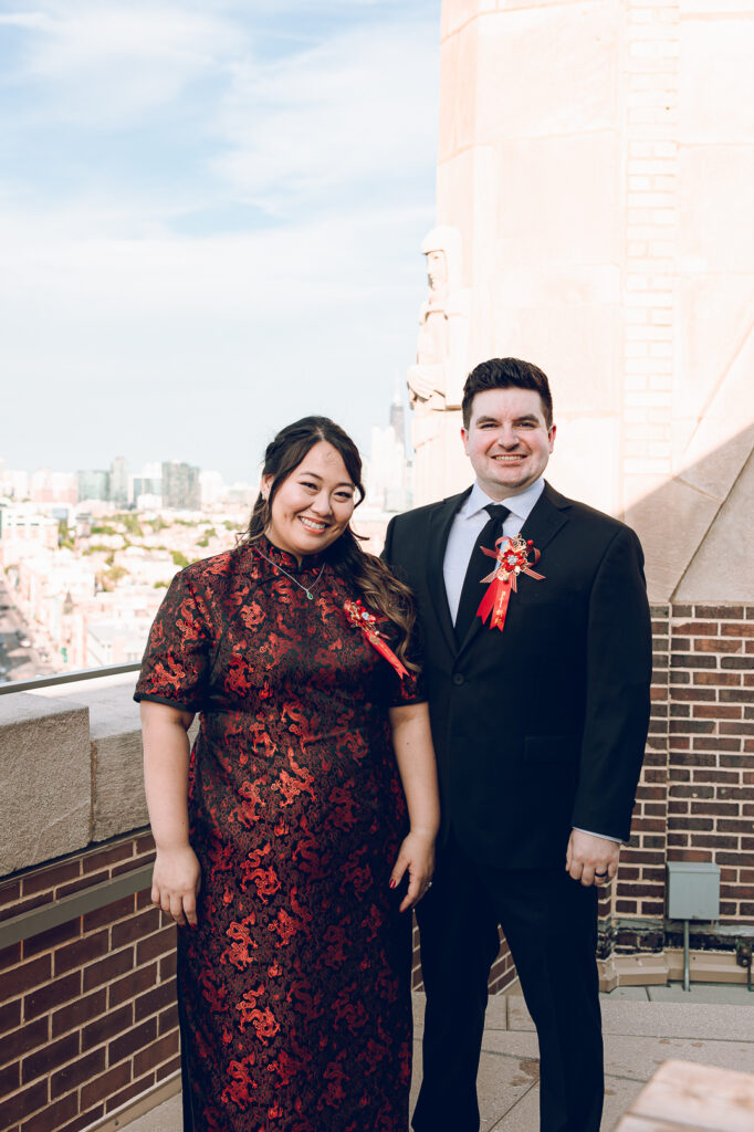 A couple hosts a traditional Chinese tea ceremony as part of their wedding at The Robey in Wicker Park.