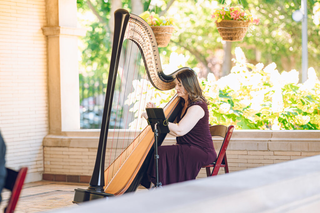 A couple gets celebrates their wedding at Pleasant House in Oak Park, Illinois.