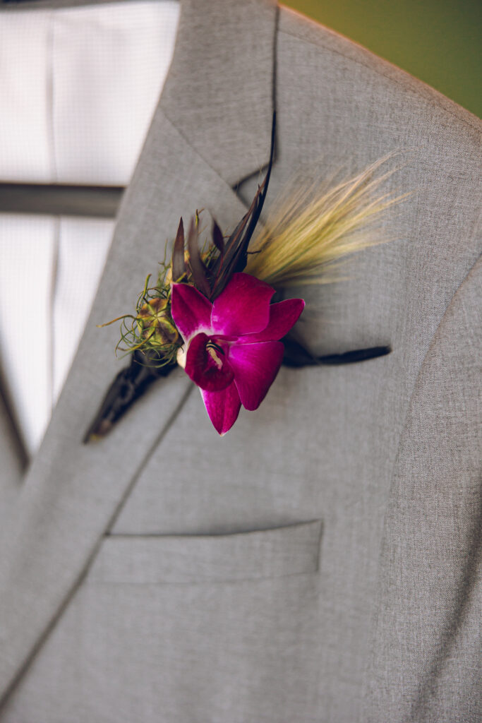 A couple gets celebrates their wedding at Pleasant House in Oak Park, Illinois.