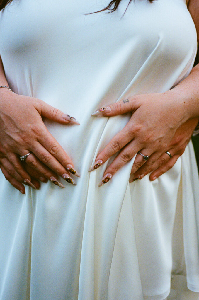 A couple gets celebrates their wedding at Pleasant House in Oak Park, Illinois.
