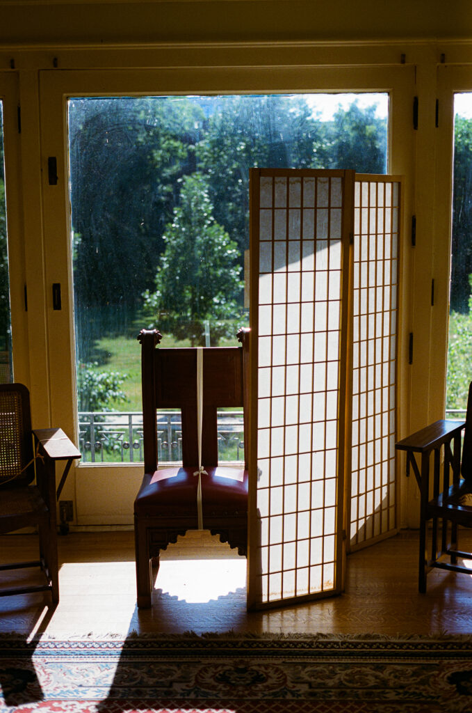 A couple gets celebrates their wedding at Pleasant House in Oak Park, Illinois.