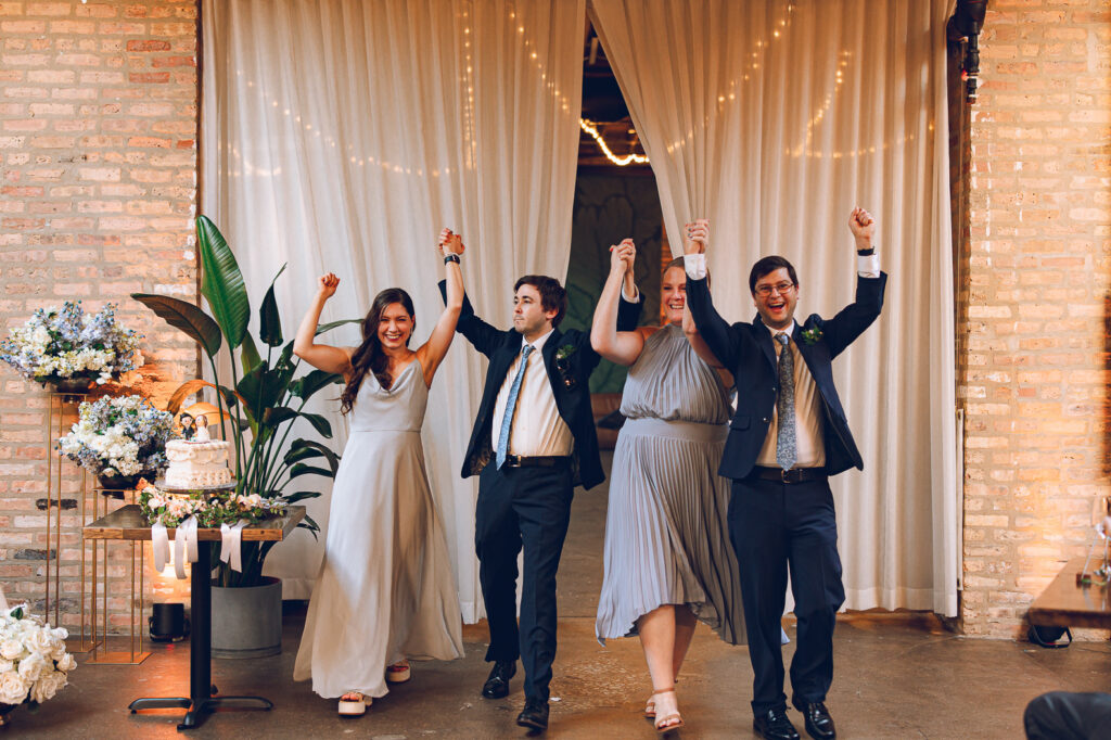 Caroline and Agustin's wedding day at The Arbory in Chicago