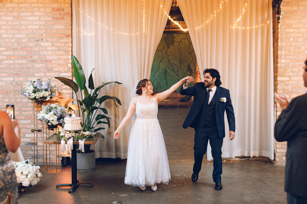 Caroline and Agustin's wedding day at The Arbory in Chicago