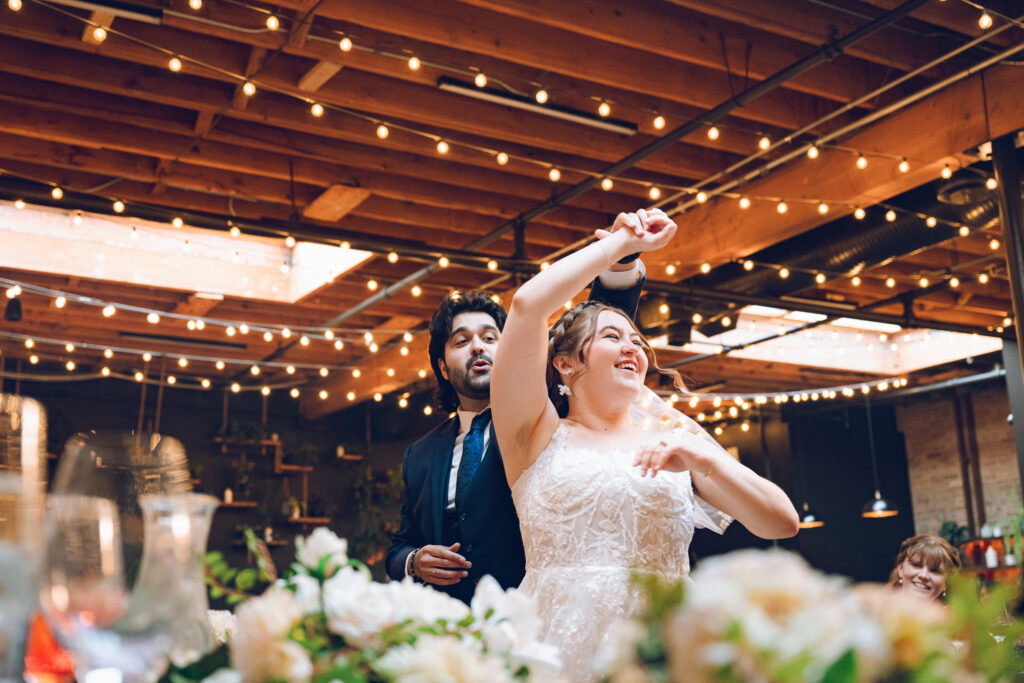 Caroline and Agustin's wedding day at The Arbory in Chicago