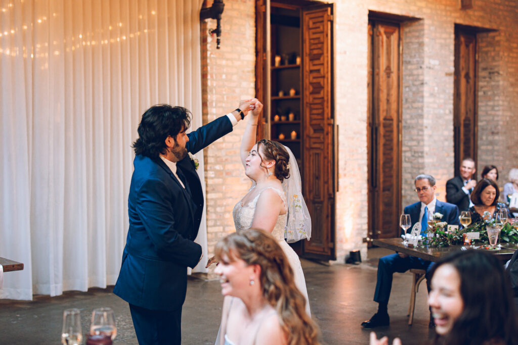 Caroline and Agustin's wedding day at The Arbory in Chicago