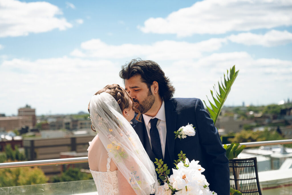 Caroline and Agustin's wedding day at The Arbory in Chicago