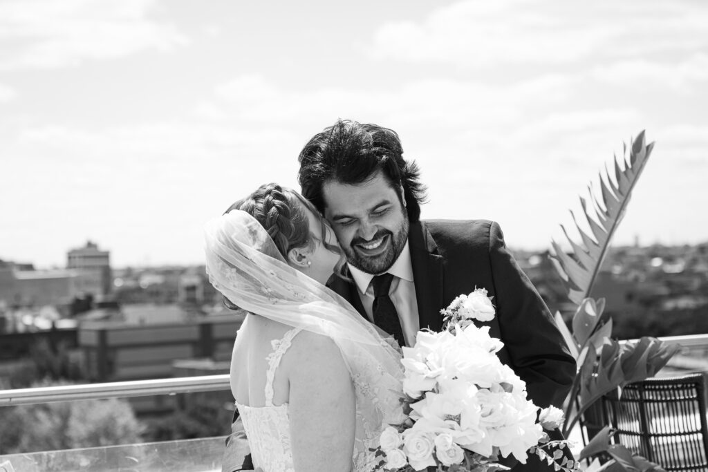 Caroline and Agustin's wedding day at The Arbory in Chicago