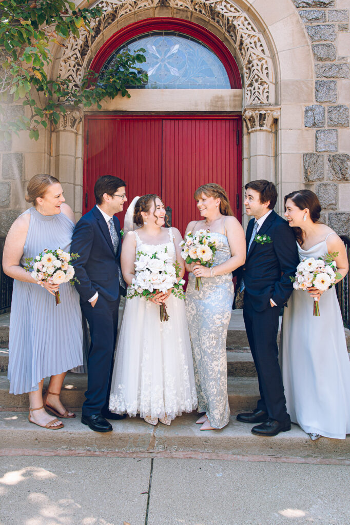 Caroline and Agustin's wedding day at the Wicker Park Lutheran Church in Chicago