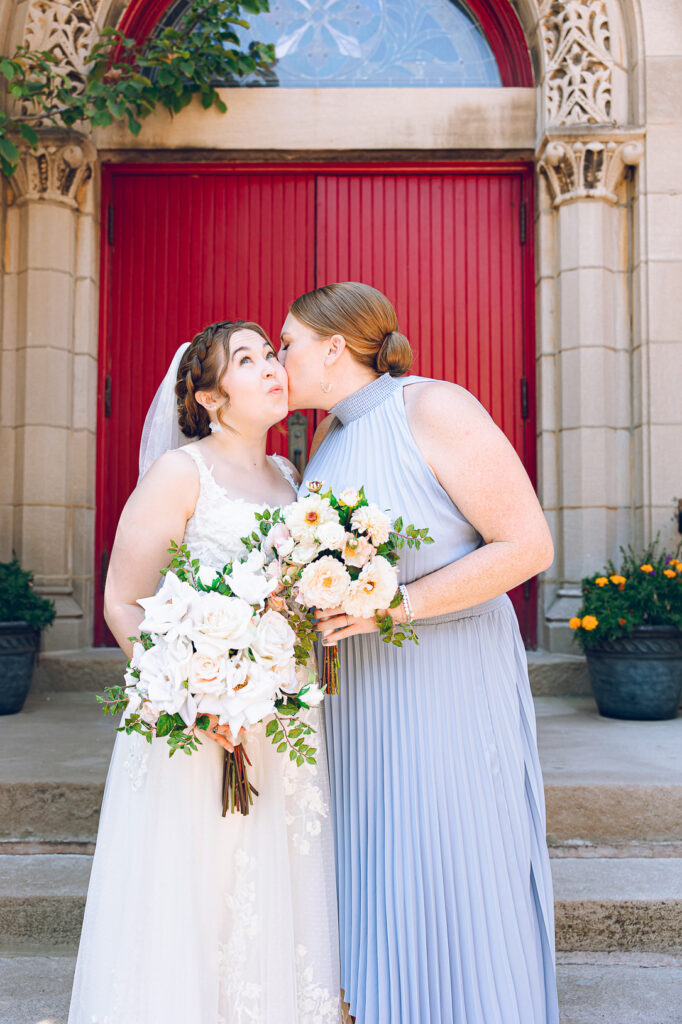 Caroline and Agustin's wedding day at the Wicker Park Lutheran Church in Chicago