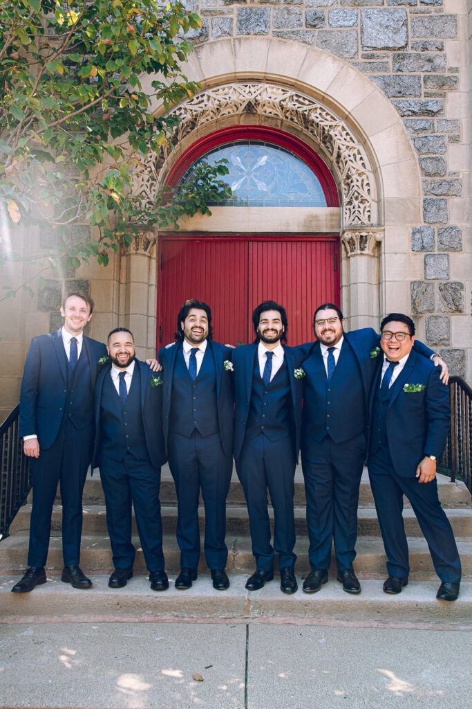 Caroline and Agustin's wedding day at the Wicker Park Lutheran Church in Chicago