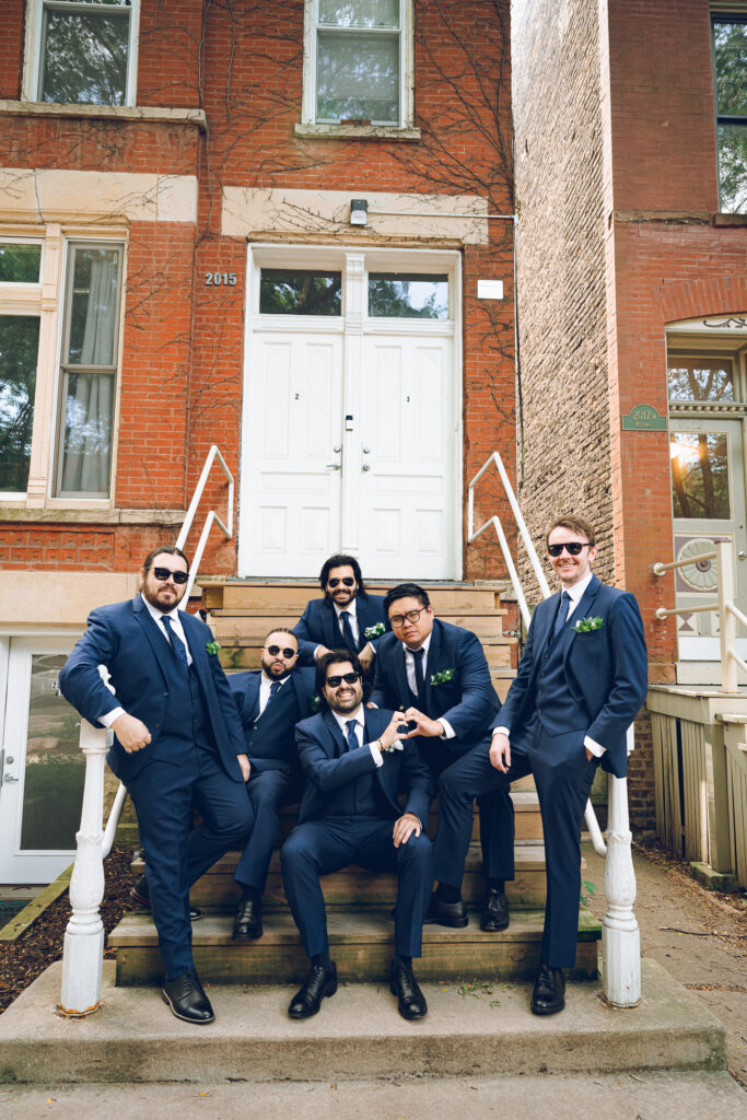 Caroline and Agustin's wedding day at The Arbory in Chicago