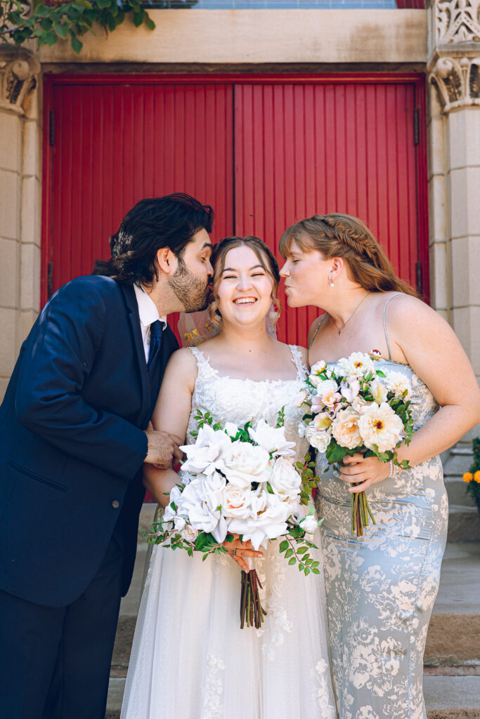 Caroline and Agustin's wedding day at the Wicker Park Lutheran Church in Chicago