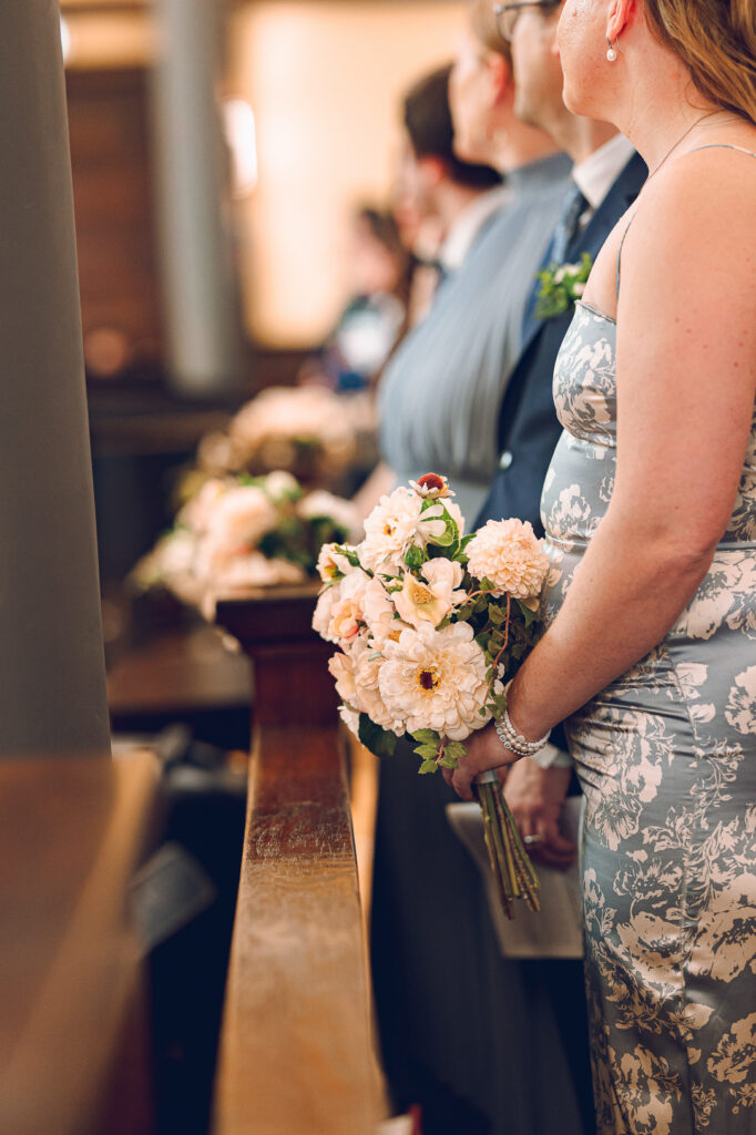 Caroline and Agustin's wedding day at the Wicker Park Lutheran Church in Chicago