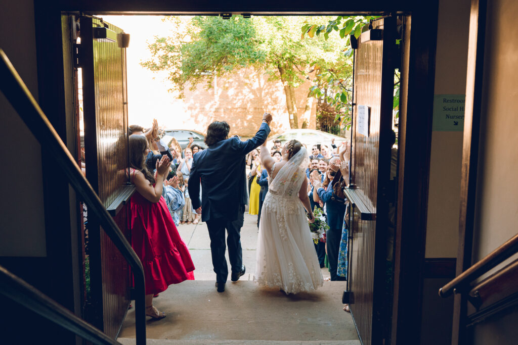 Caroline and Agustin's wedding day at the Wicker Park Lutheran Church in Chicago