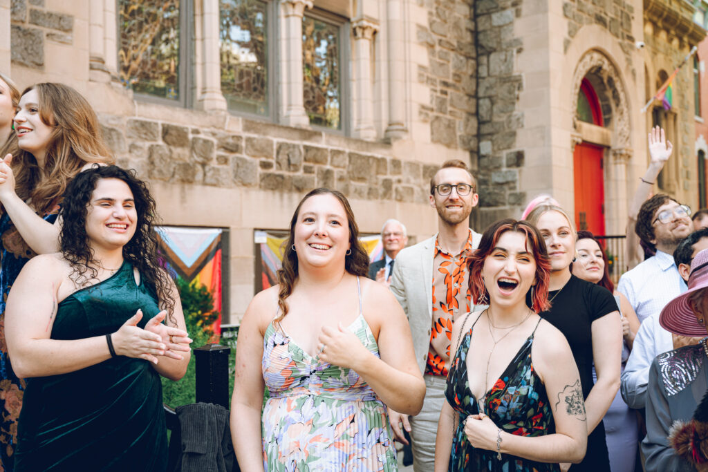 Caroline and Agustin's wedding day at the Wicker Park Lutheran Church in Chicago